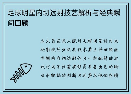 足球明星内切远射技艺解析与经典瞬间回顾